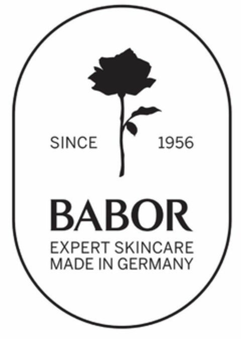 SINCE 1956 BABOR EXPERT SKINCARE MADE IN GERMANY Logo (DPMA, 25.09.2023)