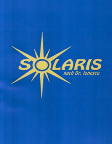 SOLARIS nach Dr. Ionescu Logo (DPMA, 13.05.2004)