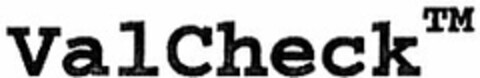 ValCheck Logo (DPMA, 12/09/2004)