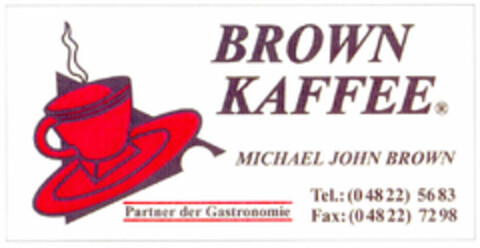 BROWN KAFFEE Logo (DPMA, 13.11.1995)
