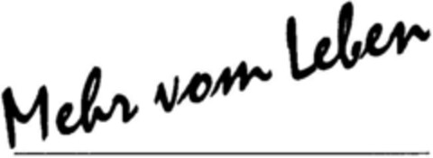 Mehr vom Leben Logo (DPMA, 16.03.1996)