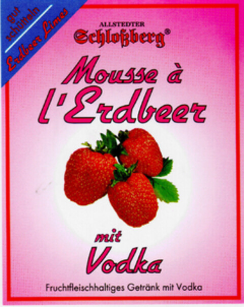 Mousse à l'Erdbeer mit Vodka Logo (DPMA, 03/08/1997)