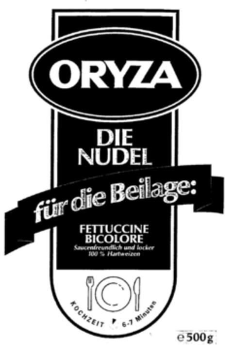 ORYZA DIE NUDEL Logo (DPMA, 28.05.1998)