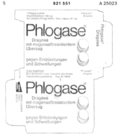 Phlogase Logo (DPMA, 20.06.1973)