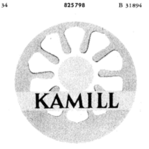 KAMILL Logo (DPMA, 09.07.1964)