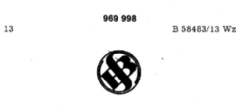 969998 Logo (DPMA, 13.06.1977)