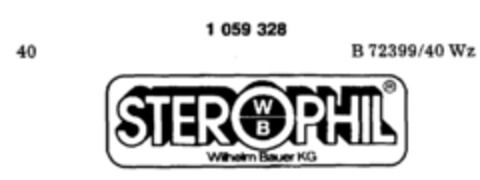 STEROPHIL WB Wilhelm Bauer KG Logo (DPMA, 14.05.1983)