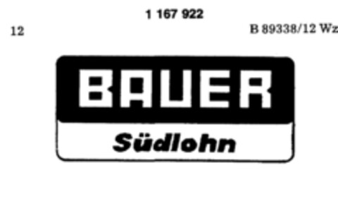 BAUER Südlohn Logo (DPMA, 02.03.1990)