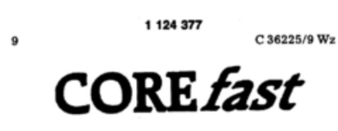 COREfast Logo (DPMA, 12.03.1987)