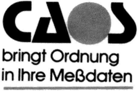 CAOS BRINGT ORDNUNG Logo (DPMA, 05/16/1990)
