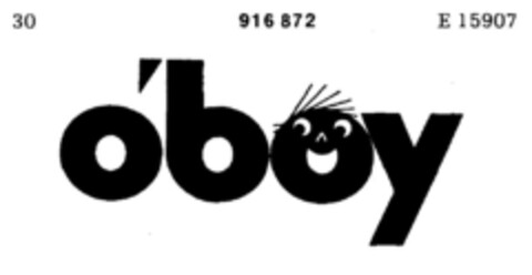 oboy Logo (DPMA, 09.03.1972)