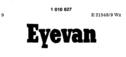 Eyevan Logo (DPMA, 21.05.1980)
