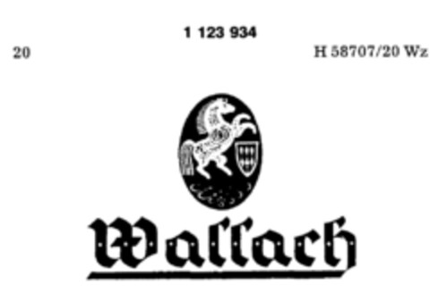 Wallach Logo (DPMA, 07.12.1987)