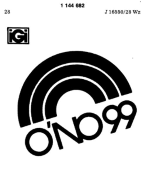 iGi O`NO 99 Logo (DPMA, 19.01.1981)