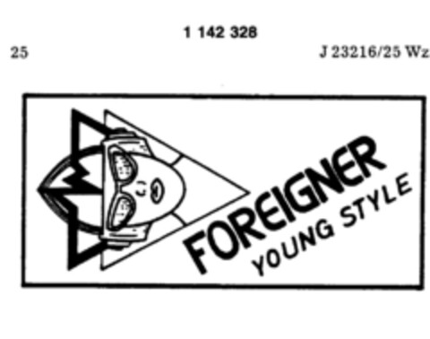 FOREIGNER YOUNG STYLE Logo (DPMA, 01.09.1988)