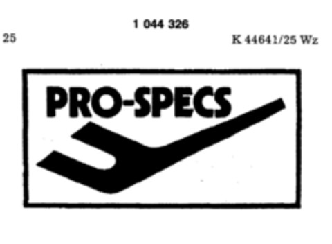 PRO-SPECS Logo (DPMA, 27.05.1982)