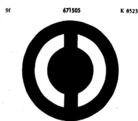 671505 Logo (DPMA, 05.06.1954)