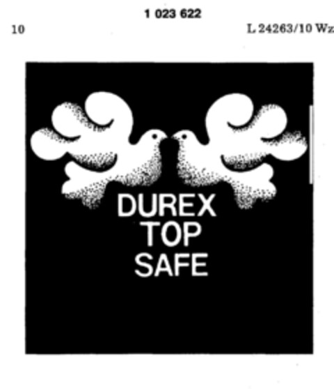 DUREX TOP SAFE Logo (DPMA, 09.06.1980)
