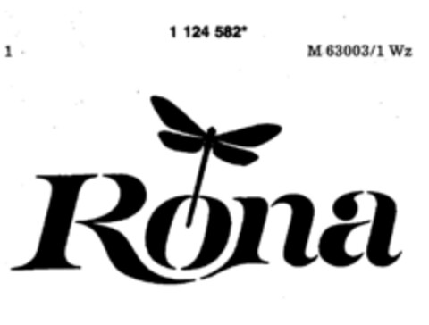 Rona Logo (DPMA, 01.06.1988)