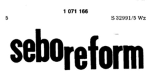 sebo reform Logo (DPMA, 06.03.1979)