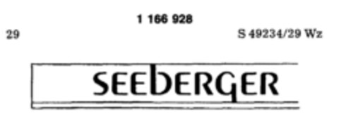 SEEbERGER Logo (DPMA, 14.10.1989)