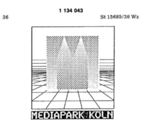 MEDIAPARK KÖLN Logo (DPMA, 30.04.1988)