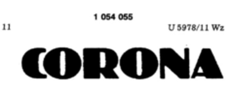 CORONA Logo (DPMA, 12/01/1982)