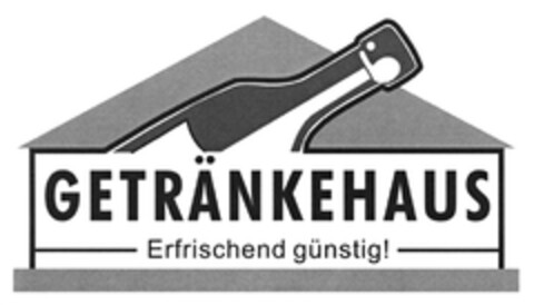 GETRÄNKEHAUS Erfrischend günstig! Logo (DPMA, 06.02.2008)