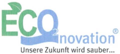 ECO novation Unsere Zukunft wird sauber... Logo (DPMA, 11/04/2008)