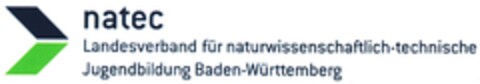 natec Landesverband für naturwissenschaftlich-technische Jugendbildung Baden-Württemberg Logo (DPMA, 11.04.2013)