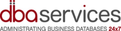dbaservices ADMINISTRATING BUSINESS DATABASES 24x7 Logo (DPMA, 07.08.2014)