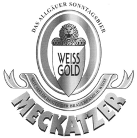 MECKATZER DAS ALLGÄUER SONNTAGSBIER WEISS GOLD Logo (DPMA, 04.09.2014)