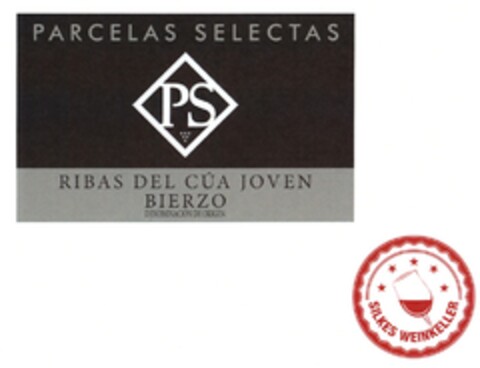 PS PARCELAS SELECTAS RIBAS DEL CUA JOVEN BIERZO SILKES WEINKELLER Logo (DPMA, 11/05/2014)