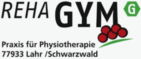 REHA GYM Praxis für Physiotherapie 77933 Lahr /Schwarzwald Logo (DPMA, 10.10.2021)