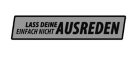 LASS DEINE AUSREDEN EINFACH NICHT Logo (DPMA, 03/18/2024)