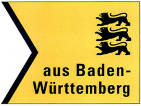 aus Baden-Württemberg Logo (DPMA, 08/16/2002)