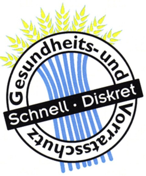 Gesundheits- und Vorratsschutz Schnell · Diskret Logo (DPMA, 10/04/2006)