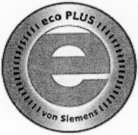 e ecoPlus von Siemens Logo (DPMA, 08.11.2007)