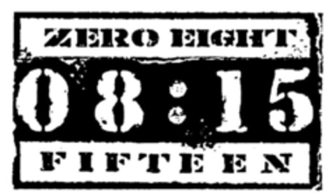ZERO EIGHT FIFTEEN 08:15 Logo (DPMA, 24.01.1995)