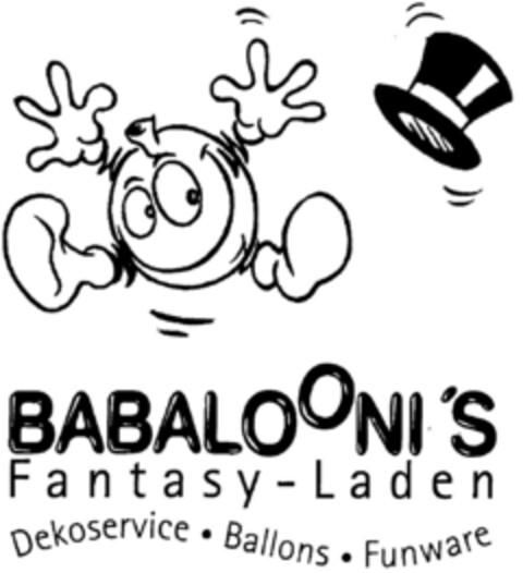 BABALOONI'S Fantasy-Laden Dekoservice·Ballons·Funware Logo (DPMA, 05.08.1996)