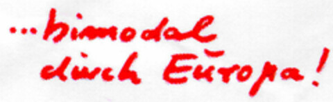 ...bimodal durch Europa! Logo (DPMA, 04.11.1998)