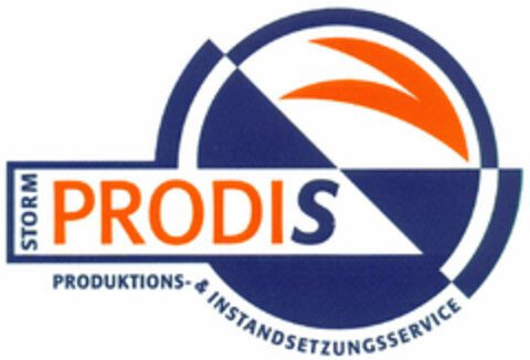 STORM PRODIS PRODUKTIONS- & INSTANDSETZUNGSSERVICE Logo (DPMA, 13.10.1999)