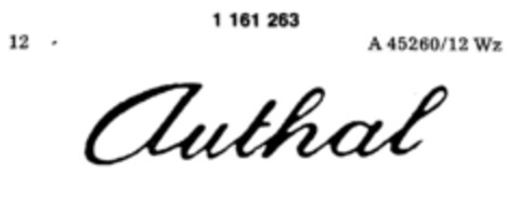 authal Logo (DPMA, 03.10.1988)