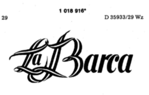 La Barca Logo (DPMA, 06.02.1981)