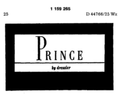 PRINCE by dressler Logo (DPMA, 06/15/1988)