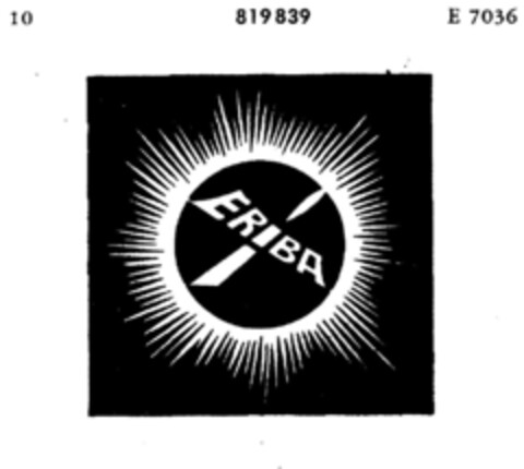 ERIBA Logo (DPMA, 09.04.1960)