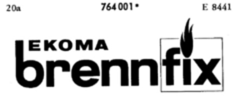 EKOMA brennfix Logo (DPMA, 30.03.1962)