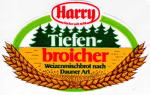 Harry Tiefen-broicher Weizenmischbrot nach Dauner Art Bäcker seit 1688 Logo (DPMA, 11/24/1984)