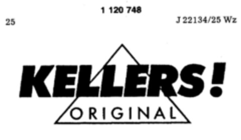KELLERS! ORIGINAL Logo (DPMA, 07.08.1987)