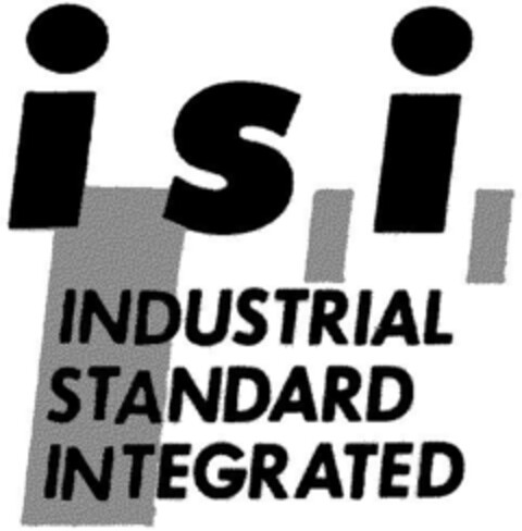 i s i  INDUSTRIAL STANDARD INTEGRATED Logo (DPMA, 02/11/1993)